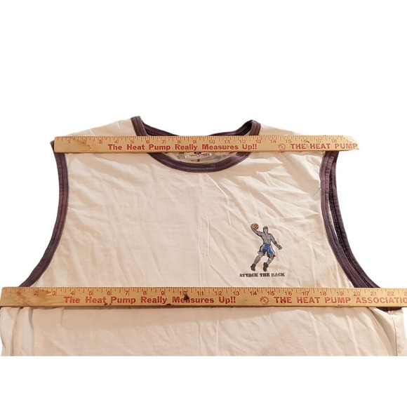 Vintage Steve & Barry's Tank Top Men Sz XL University Sportswear Attack The Rack - Picture 4 of 7